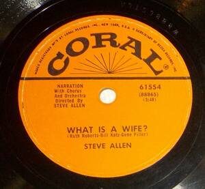 Steve Allen / Jayne Meadows 78 What Is A Wife / What Is A Husband SH1D 海外 即決
