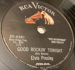 エルヴィス・プレスリー "GOOD ROCKIN' TONIGHT" 78 RPM 海外 即決