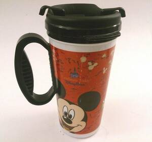 Disney Parks Plastic Tumbler Thermos Mickey Minnie Coca Cola Insulated Hot Cold 海外 即決