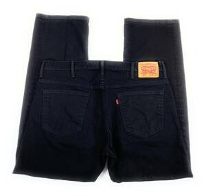 Levi's Mens 569 Loose Fit Straight Leg Stretch Black Denim Jeans 38x33* 海外 即決