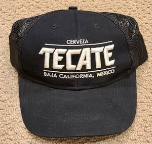 TECATE Cerveza Baja California, Mexico Black/White Trucker Hat Cap Mesh Snapback 海外 即決