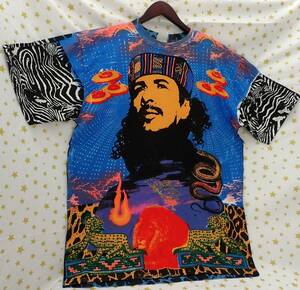 VTG 1995 Santana Men's T Shirt AOP Heaven Smiles Michael Rios 90s 24x31 XL 海外 即決