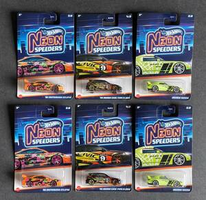 Hot Wheels NEON SPEEDERS Civic EK9 Mitsubishi Eclipse Honda S2000 Lot of 6 海外 即決