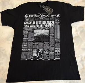 Fantastic Beasts ~ NEW YORK GHOST NEWSPAPER T-SHIRT ~ Loot Crate ~ Size L ~ NEW 海外 即決