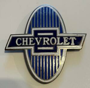 1929 1930 1931 1932 Chevrolet Factory Original Cloissonne Radiator Emblem 海外 即決