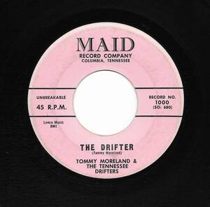 レア Rockabilly 45, Tommy Moreland "The Drifter" b/w "Chinese Maid", MAID #1000 海外 即決