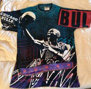vintage t shirt 90s Magic Johnson Ty’s Chicago Bulls Michael Jordan 海外 即決