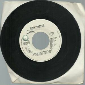 DONNA SUMMER Love / IS JUST A BREATH AWAY 45 record 海外 即決