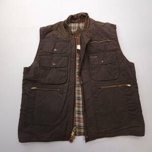 Vintage Outback Trading Company Overlander Oilskin Vest Mens Large Lined Hunting 海外 即決