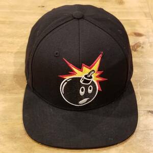 The Hundreds Hat Cap Snapback Then Bomb Black Wool Blend Adjustable 海外 即決