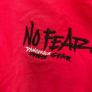 Vtg No Fear Windbreaker Jacket Mens XL Full Zip Lightweight Skater Logo 90s Y2K 海外 即決