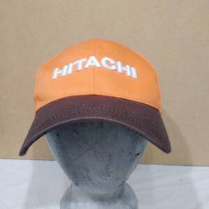 Hitachi ZAXIS Group Orange with Brown Bill Baseball Hat, Adjustable Strap Cap 海外 即決