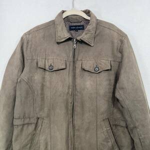 Kansai Yamamoto Jacket Men Large Tan Faux Suede Japanese Designer Streetwear 海外 即決