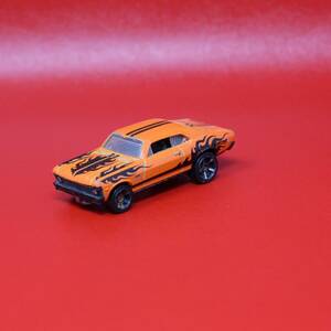 2017 Hot Wheels #61 '68 Chevy Nova Orange HW Flames 1:64 Loose OH5sp Black Flame 海外 即決