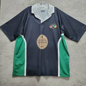 Boston Irish Wolfhounds Classic 1989 Rugby Polo Shirt Men's 42 Black Green 海外 即決