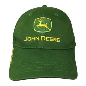 John Deere Mens Slideback Hat Green Yellow Embroidered Nothing Runs Like a Deere 海外 即決