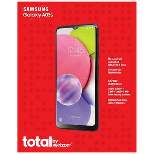 Total By Verizon Samsung Galaxy A03s | 32GB | Black Prepaid Smartphone | New 海外 即決