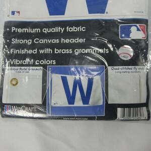 New Chicago Cubs W White Blue Flag Deluxe 3' X 5' by WinCraft Official MLB Lic 海外 即決