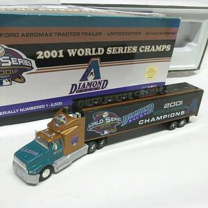 NIB 1/64 FORD AREOMAX SEMI TRUCK 2001 WORLD SERIES DIAMOND BACKS CHAMPS #'D LE 海外 即決