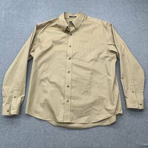 Vintage Eddie Bauer Shirt Men L Tan Wrinkle Resistant Casual Outdoor Preppy 90 海外 即決