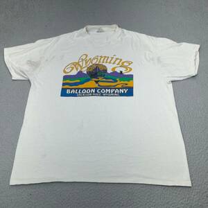 Vintage Jackson Hole Shirt Men 2XL XXL White Wyoming Balloon Company 1993 Oneita 海外 即決