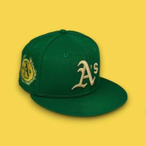 New Era Oakland Athletics Laurel 59FIFTY Fitted Hat 1973 WS Side Patch 7 3/8 海外 即決