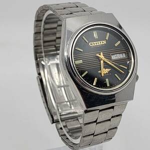 ORIGINAL Citizen 21 Jewels Eagle Mens Vintage Automatic Watch Day Date 33mm 海外 即決