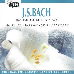 Bach: Brandenburg Concertos nos 4-6 / Yehudi Menuhin (Cd Jul-1993) 海外 即決