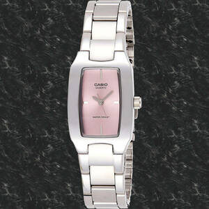 Casio LTP1165A-4C Ladies Stainless Steel Analog Casual Dress Watch Pink Dial New 海外 即決