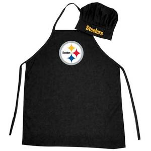 NFL Pittsburgh Steelers Chef Hat & Apron Set, Black 海外 即決