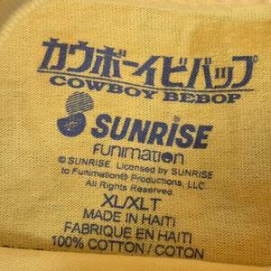 Cowboy Bebop Fay Cuffed Valentine Sunrise Funimation Shirt Size Adult XL Vintage 海外 即決