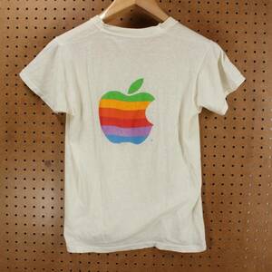 vintage 80's single stitch Apple Macintosh t-shirt original logo steve jobs 海外 即決