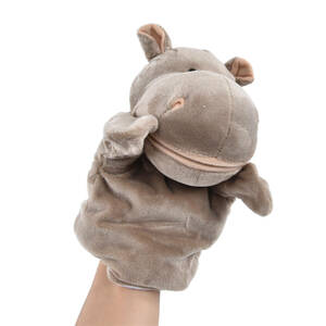 4pcs Animal Hand Puppet Toy PP Cotton Lifelike Open Movable Mouth Hand 海外 即決