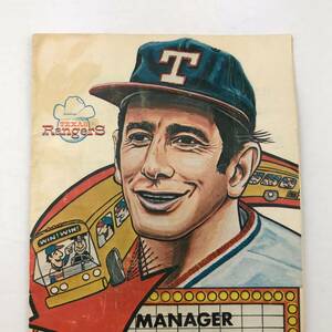 Vintage 1974 Texas Rangers Manager Billy Martin Great Turnaround News Guide 海外 即決