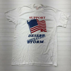 Vintage Sportswear II White Support Operation Desert Storm T-Shirt Adult Size L 海外 即決