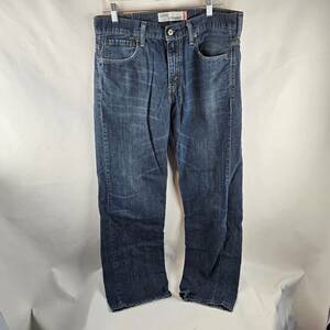 Levi's 569 Jeans Mens 32x32 Blue Denim Loose Straight Casual Normcore Dark Wash 海外 即決