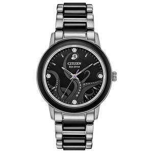 Citizen Disney Eco-Drive Women's Diamond Accent Black Dial Watch 36mm EM0748-51W 海外 即決