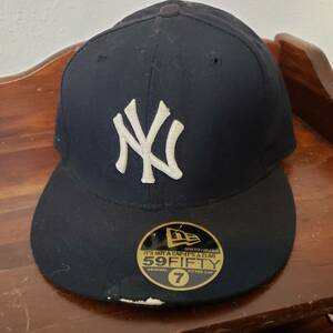 New York Yankees Hat Cap 7 Blue New Era Mens Fitted Wool USA Baseball MLB 海外 即決