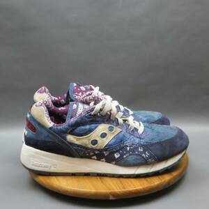 サッカニー Shadow 6000 Paisley メンズ ランニング Shoes 27.5cm(US9.5) ブルー スエード Sneakers 海外 即決