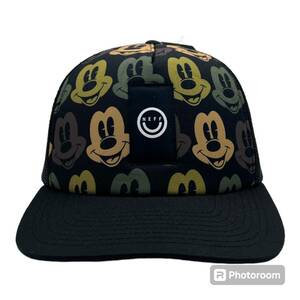 Neff Disney Mickey Mouse Authentic Adjustable Snapback Trucker Hat Cap 海外 即決