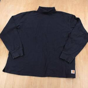 vtg CARHARTT K302 cotton jersey turtleneck long sleeve shirt 2XL tag workwear 海外 即決