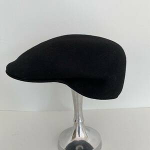 Scala Black Felt Wool Flatcap Newsboy Driving Hat 海外 即決