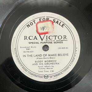 BUDDY MORROW AND HIS ORCH RCA Victor 20-3947インチ プロモ 7インチ8rpm Our Song of Love / 海外 即決