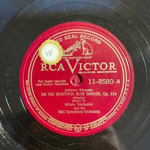RCA VICTOR 11-8580 Arturo Toscanini/NBC Orch 78rpm 12" On the Beautiful Blue Dan 海外 即決