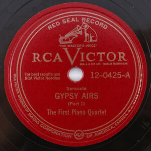 The First ピアノ Quartet ジプシーの誘惑 / Airs - Sarasate - 1949 12" 78 rpm 12-0425 海外 即決