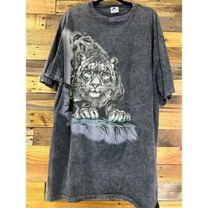 Vintage Harlequin Snow Leopard T-Shirt Men's XXL 海外 即決