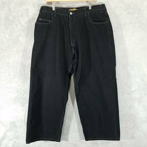 Levis Silvertab Jeans Mens 38x27 Black Denim Oversized Fit Hip Hop Skater Y2K 海外 即決