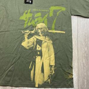 VINTAGE Samurai 7 Shirt sz adult M Green Short Sleeve Anime Akira Kurosawas * 海外 即決