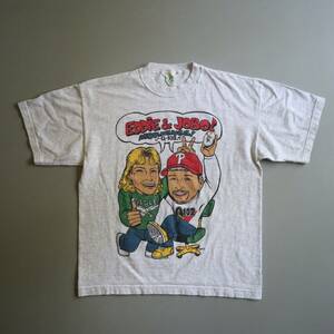 Vintage Eddie Jobo T Shirt Adult Large Radio Station Philly Philadelphia Q102 L 海外 即決