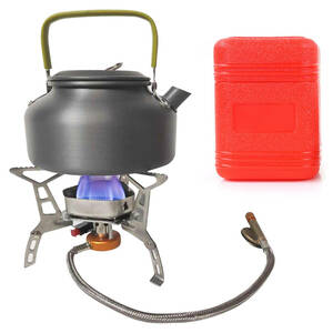 Camping Stove Windproof Backpacking Stove with Piezo Ignition Plastic 海外 即決